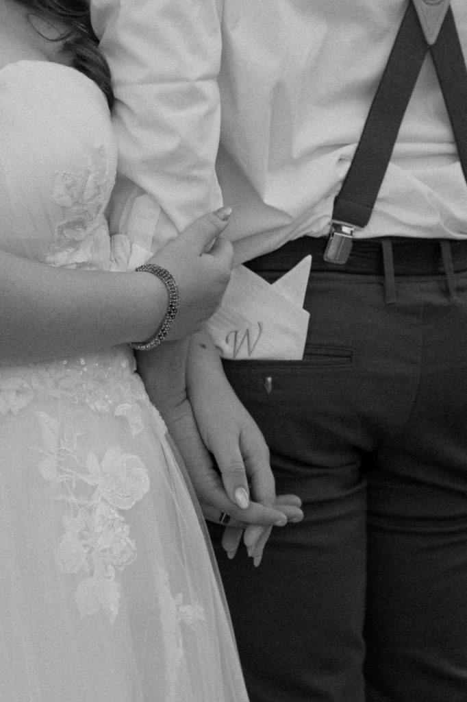 Sydney Jai Photography - Bride and groom photos, bride and groom holding hands, winery wedding, black and white bride and groom photos