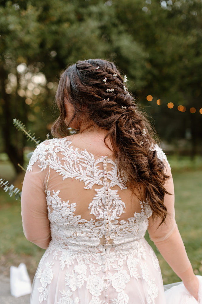 Sydney Jai Photography - bride and groom photos, bride hairstyle, braided bride hair, flowers in bride hair