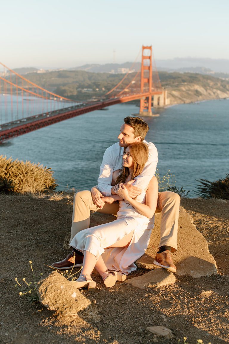 San Francisco Golden Gate Bridge Engagement Photos ...